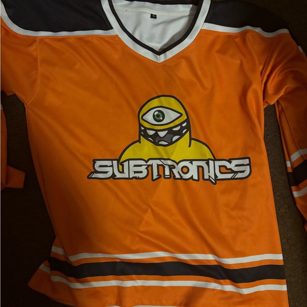 Subtronics Orange Graphic Hockey Jersey